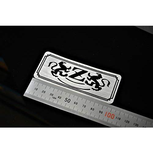 B-85 Z 向獅子 銀 黒 バージョン2 オリジナル 金属調 アクリル ステッカー タンク テール...