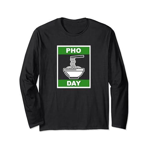 Grand Pho Day ベトナム料理扇子 長袖Tシャツ