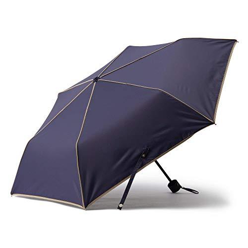 フランフラン 遮光パイピング 日傘 MINI 47cm ネイビー 晴雨兼用