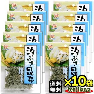 前島食品 塩昆布 汐ふき昆布 汐吹昆布 塩吹昆布 しおふきこんぶ 25g入り 10袋 こんぶ 乾物 佃煮 乾燥 海藻 たべたろう｜tenjikuya