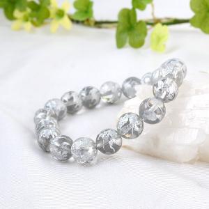 大人CUTE♥青龍の天然石ブレスレット 手彫り 〈青龍 素彫〉水晶 (12mm) ブレスレット パワーストーン 天然石