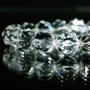 輝きが違う！ダイヤカット 5A級天然水晶 φ10mm ブレスレット パワーストーン 天然石 アクセサリー｜tenka-shop