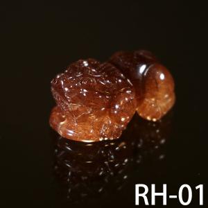 激レア カラフル ルチルクォーツ (針水晶) 14mm 丸玉 ブレスレット