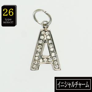 イニシャル チャーム 26種 (A〜Z) ペンダント アルファベット ステンレス サージカルステンレス アクセサリーパーツ