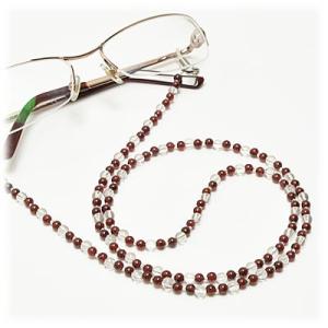 シトリン×水晶 メガネチェーン 眼鏡チェーン グラスコード 天然石