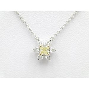 TIFFANY&Co. ティファニー バターカップ イエローダイヤペンダント 0.21ct ネックレス プラチナ レディース ジュエリー アクセサリー 鑑定書あり｜tenko561092