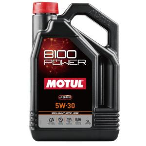 112003 MOTUL (モチュール) 8100 POWER (パワー) 5W30 SN PLUS 5L 100% 化学合成 エステル エンジンオイル｜てんこ盛り!