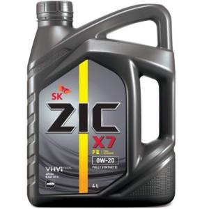 【4L】SK ZIC 0W-20 X7 FE SPエンジンオイル 全合成油 VHVI(Group3) 1310040 0W20