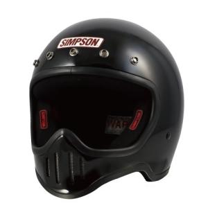 M50 SIMPSON フルフェイスヘルメット ブラック 57-58cm シンプソン 5つボタン SG規格｜tenkomori-0071