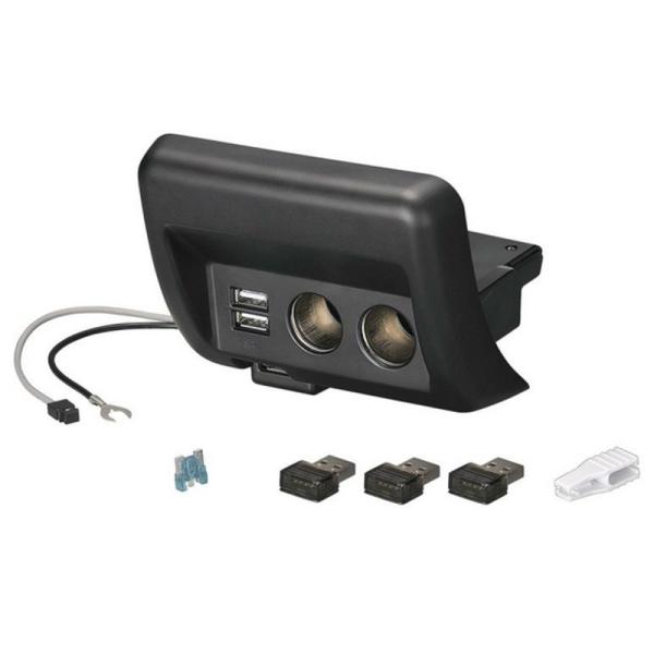 NZ585 カーメイト 純正級 電源増設ユニット エブリイ ( DA17 )専用 2ソケット ＋ 2...