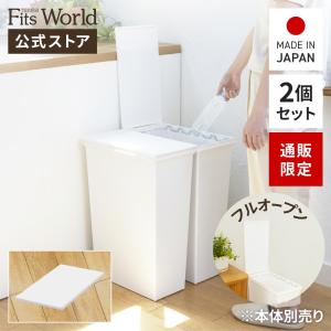 ゴミ箱 ホワイトラッシュ スマートペール フルオープンフタ 2個セット 天馬の商品画像