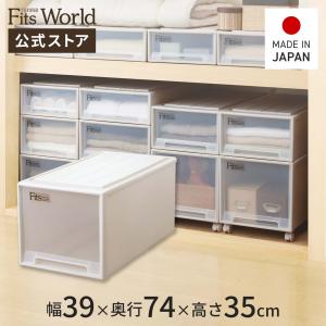 天馬 収納ケース 衣装ケース フィッツケース ディープL カプチーノ
