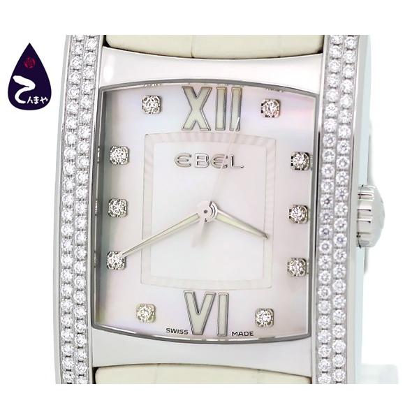 【質Shop天満屋】【人気】エベル(EBEL) ブラジリア 10Pダイヤ ダイヤベゼル メンズ クオ...