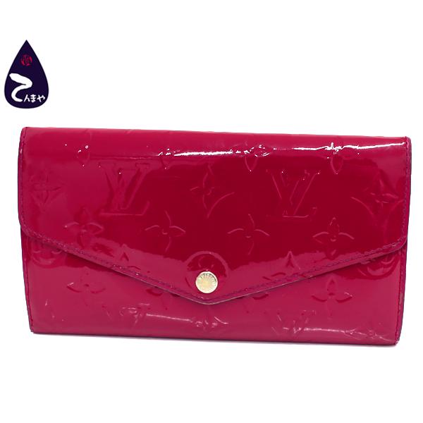 【質Shop天満屋】【必見】ルイ・ヴィトン モノグラムヴェルニ：スリーズ ポルトフォイユ サラ 二つ...