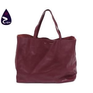 【質Shop天満屋】【人気】CELINE(セリーヌ) レザー：ワインレッド ホリゾンタル カバ トートバッグ (166113DBT)｜tenmaya78