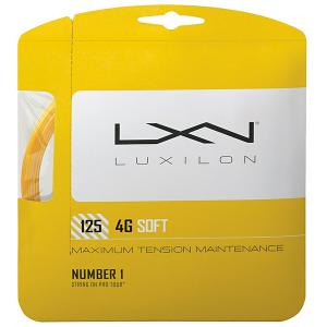 【6.5mカット品】送料 240円 ルキシロン 4G ソフト（1.25mm）硬式テニスガット ポリエステルガット LUXILON 4G SOFT