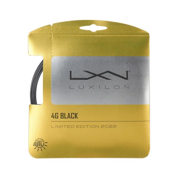 送料 240円 ルキシロン 4G ブラック（1.25mm）12mカット 硬式テニスガット ポリエステ...