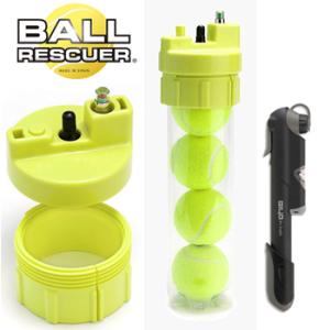 【テニスボール空気圧維持・回復装置】ボールレスキュー（Ball Rescuer）セット（空気入れ付）｜tennis-lafino