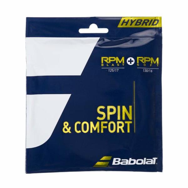 バボラ(Babolat) 硬式テニス ハイブリッドストリング RPM ブラスト 125 + RPM ...