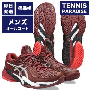 asics アシックス テニスシューズ コートFF3 メンズ AC/COURT FF3 AC M (1041A370-600) アンティークレッド×ホワイト goodの商品画像