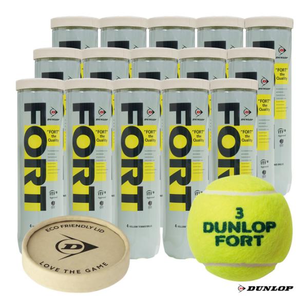 ダンロップ テニスボール DUNLOP FORT（ダンロップ フォート） 4球入 1箱（15缶/60...