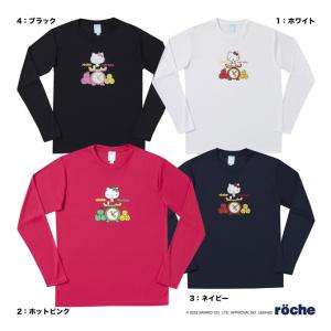 ローチェ roche テニスウェア ユニセックス サンリオキャラクターズ×roche コラボロングTシャツ S0006 ハローキティ｜tennis-station