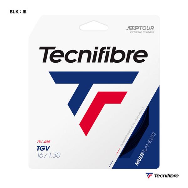 テクニファイバー Tecnifibre テニスガット 単張り ティージーブイ（TGV） 130 黒 ...