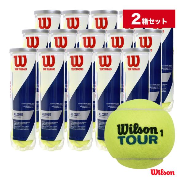 ウイルソン テニスボール TOUR STANDARD（ツアー・スタンダード） 4球入 2箱（30缶/...