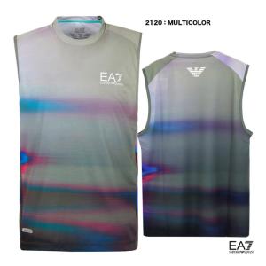 エンポリオアルマーニ EMPORIO ARMANI テニスウェア メンズ TENNIS PRO M GRAPHIC TANK GLITCH PL ST 3DPT50｜tennisjapan