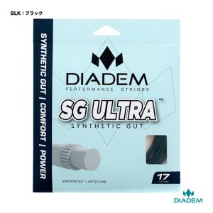 ダイアデム DIADEM テニスガット 単張り エスジー ウルトラ 17（SG ULTRA 17） 125 ブラック TFA010（BLK）｜tennisjapan