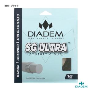 ダイアデム DIADEM テニスガット 単張り エスジー ウルトラ 16（SG ULTRA 16） 130 ブラック TFA011（BLK）｜tennisjapan