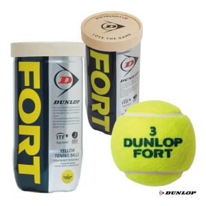 ダンロップ DUNLOP テニスボール DUNLOP FORT（ダンロップ フォート） 2球入 1缶 DFFYL2TIN｜tennisjapan