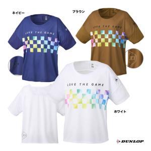 ダンロップ DUNLOP テニスウェア レディス オーバーサイズTシャツ DAL-8420W｜tennisjapan