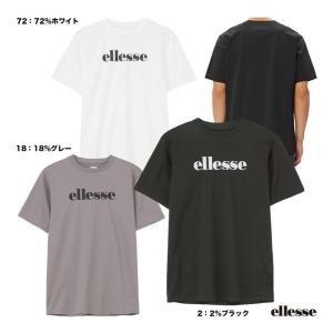 エレッセ ellesse テニスウェア メンズ ハイゲージショートスリーブロゴティ EU124103｜tennisjapan