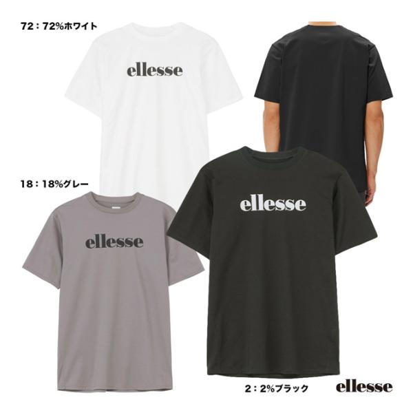 エレッセ ellesse テニスウェア メンズ ハイゲージショートスリーブロゴティ EU124103