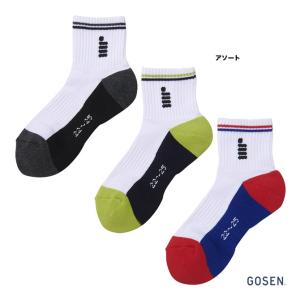 ゴーセン GOSEN  レディス 3足組 ハーフソックス F22LH3P｜tennisjapan