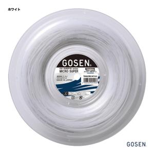 ゴーセン GOSEN  テニスガット ロール オージー・シープ（OG-SHEEP） ミクロスーパー16（MICRO SUPER16） 130 ホワイト TS4002