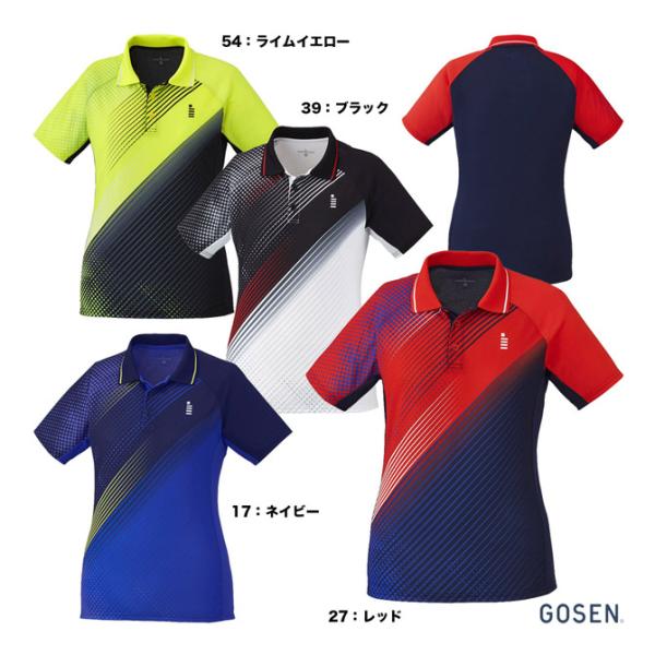 【ポイント10％】ゴーセン GOSEN テニスウェア レディス ゲームシャツ T1941