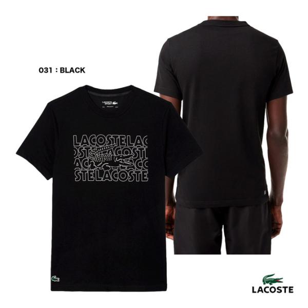 ラコステ LACOSTE テニスウェア メンズ ネーム＆ワニロゴグラフィックドライTシャツ TH75...