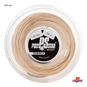 【ポイント10％】ポリスター POLYSTAR テニスガット ロール エナジー（ENERGY） 130 クリーム energy130｜tennisjapan