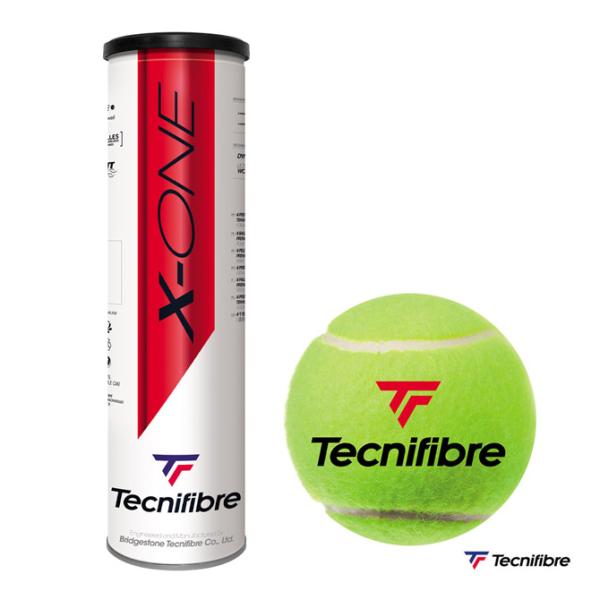 テクニファイバー Tecnifibre テニスボール X-ONE（エックス-ワン） 4球入 1缶 T...