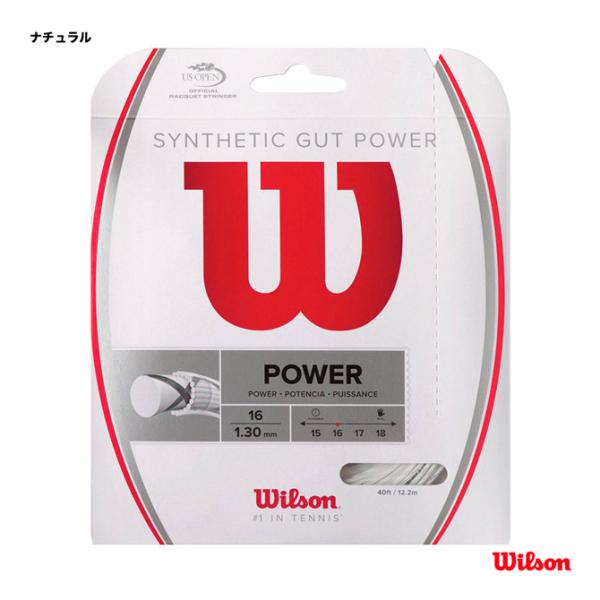 ウイルソン Wilson テニスガット 単張り シンセティックガットパワー16（SYNTHETIC ...