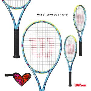 ウイルソン Wilson テニスラケット ウルトラ 100 V4 ブリット ハーツ ULTRA 100 V4 BRITTO HEARTS WR128410｜tennisjapan