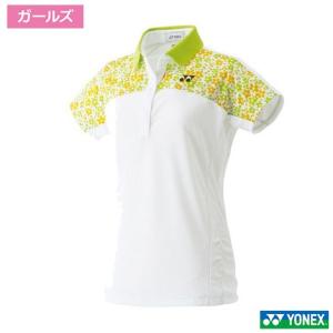 ヨネックス(YONEX)ジュニア ゲームシャツ TW3756J ホワイト｜tennistopia