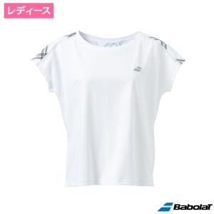 バボラ(Babolat)PURE ショートスリーブシャツ フレンチスリーブ WH00 / BWG4327-WH00｜tennistopia