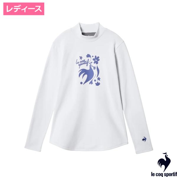 ルコック(le coq sportif)モックネック長袖シャツ  ホワイト / LN5FLT11L-...