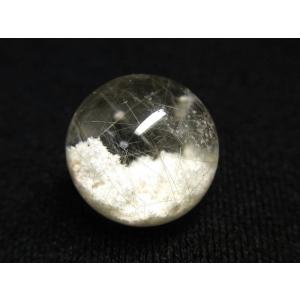 パワーストーン 天然石 ガーデンクォーツ 庭園水晶 シルバールチル入り 水晶球20mm CrystalBall12 【Felistone】｜tennkaku