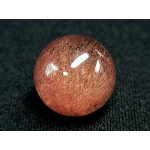 パワーストーン 天然石 高品質 レッドルチル ルチルクォーツ 赤針水晶球 22.5mm CrystalBall18 【Felistone】｜tennkaku