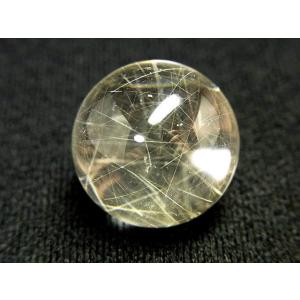 ルチルクォーツ（針水晶）原石 スフィア 丸玉 風水天珠堂 220115-8