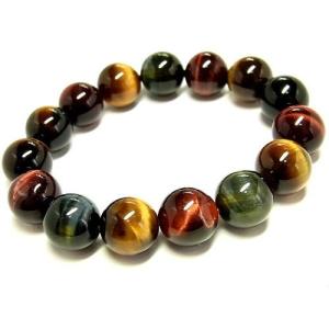 パワーストーン 天然石 最高級 タイガーアイ 虎目石 ブレスレット 14mm TigerEyeB03 【Felistone】｜tennkaku